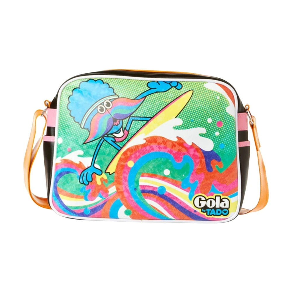 Gola Zwarte dames crossbody tas met verstelbare band Multicolor Dames