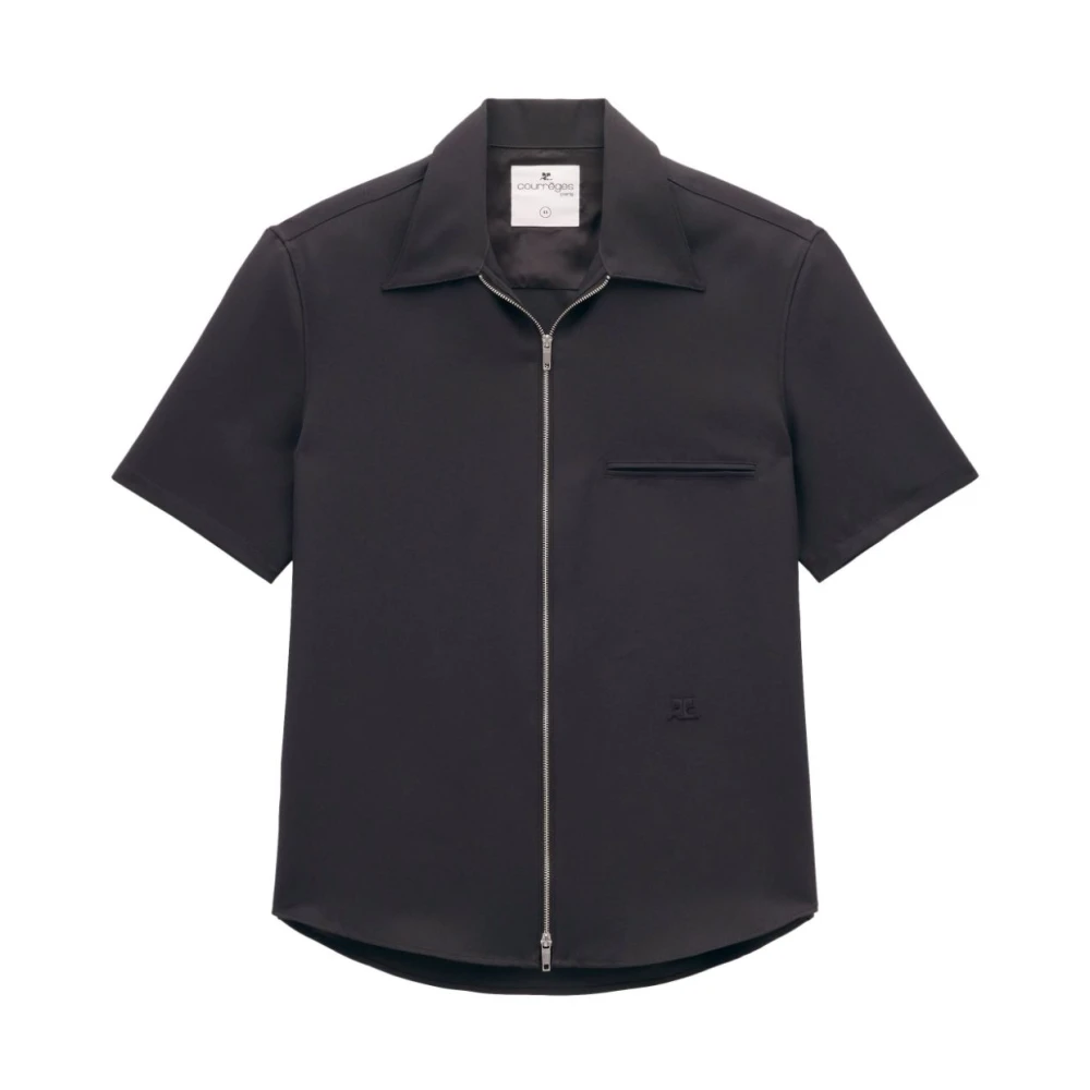 Courrèges Zwarte Stijlvolle Shirt voor Mannen Black Heren