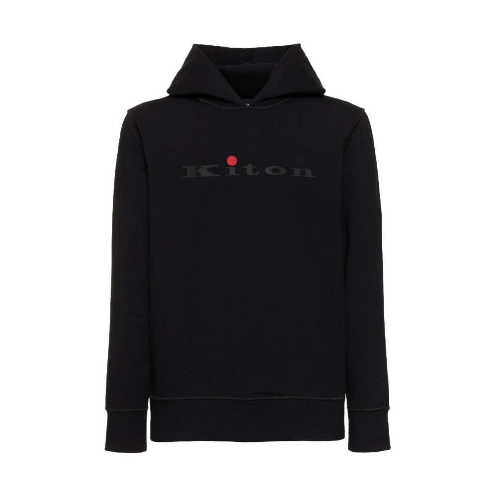パーカー・フーディ KITON Men Hoodies UMM056004 06 Black Kiton Tech fabric sweatshirt - Black - Men | UMM05600406
