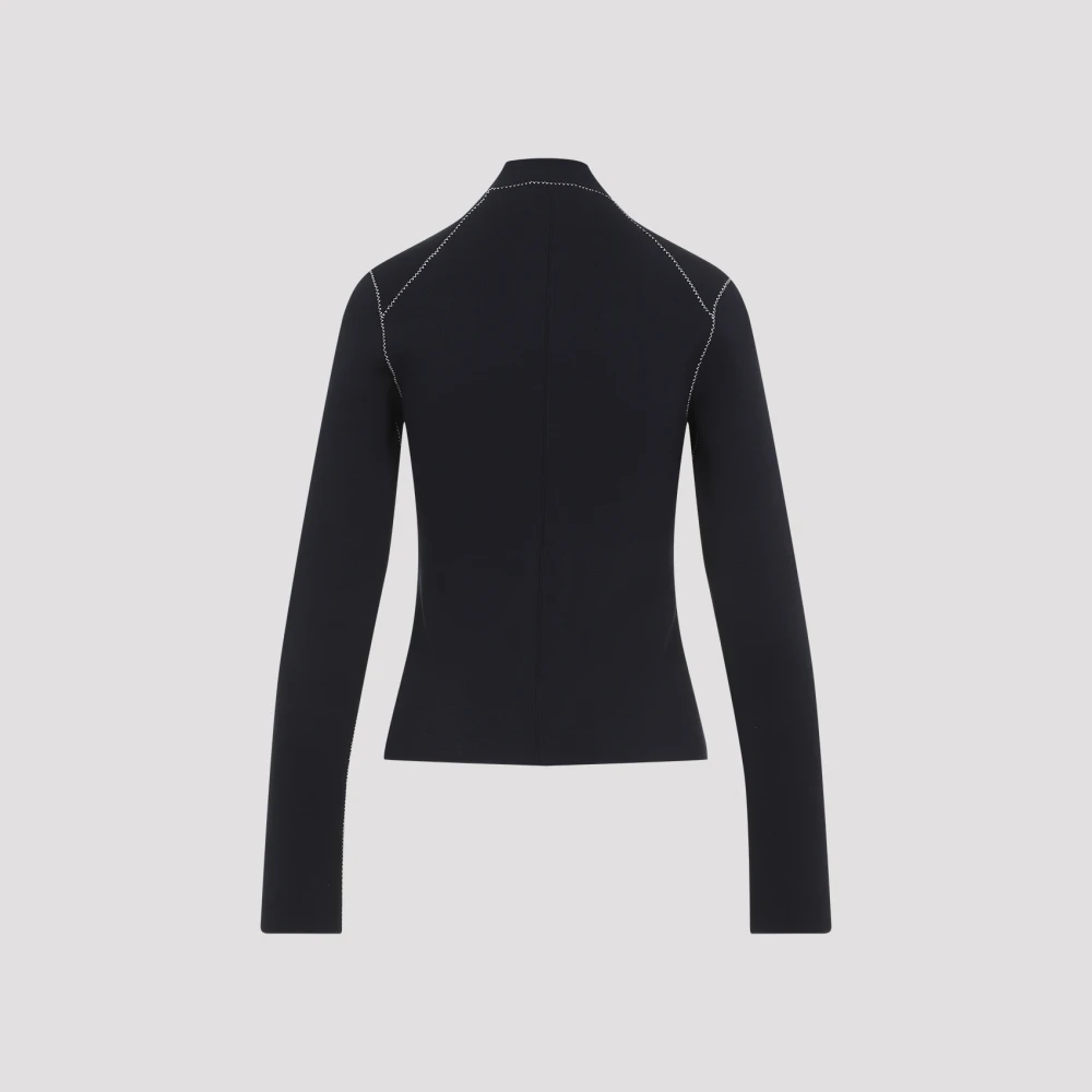 Giorgio Armani Blauwe Jas Stijlvol Elegant Blue Dames