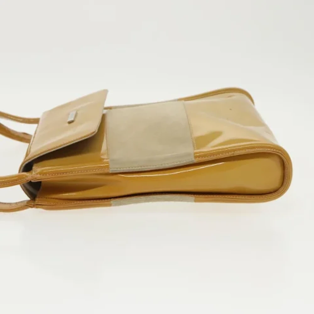 Gucci Vintage Pre-owned Leather shoulder-bags Yellow Dames