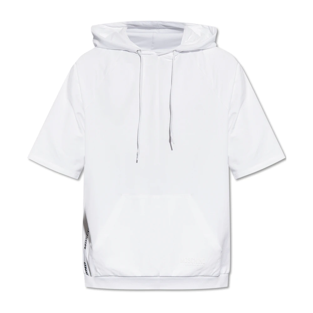 Moschino Katoenen hoodie White Heren