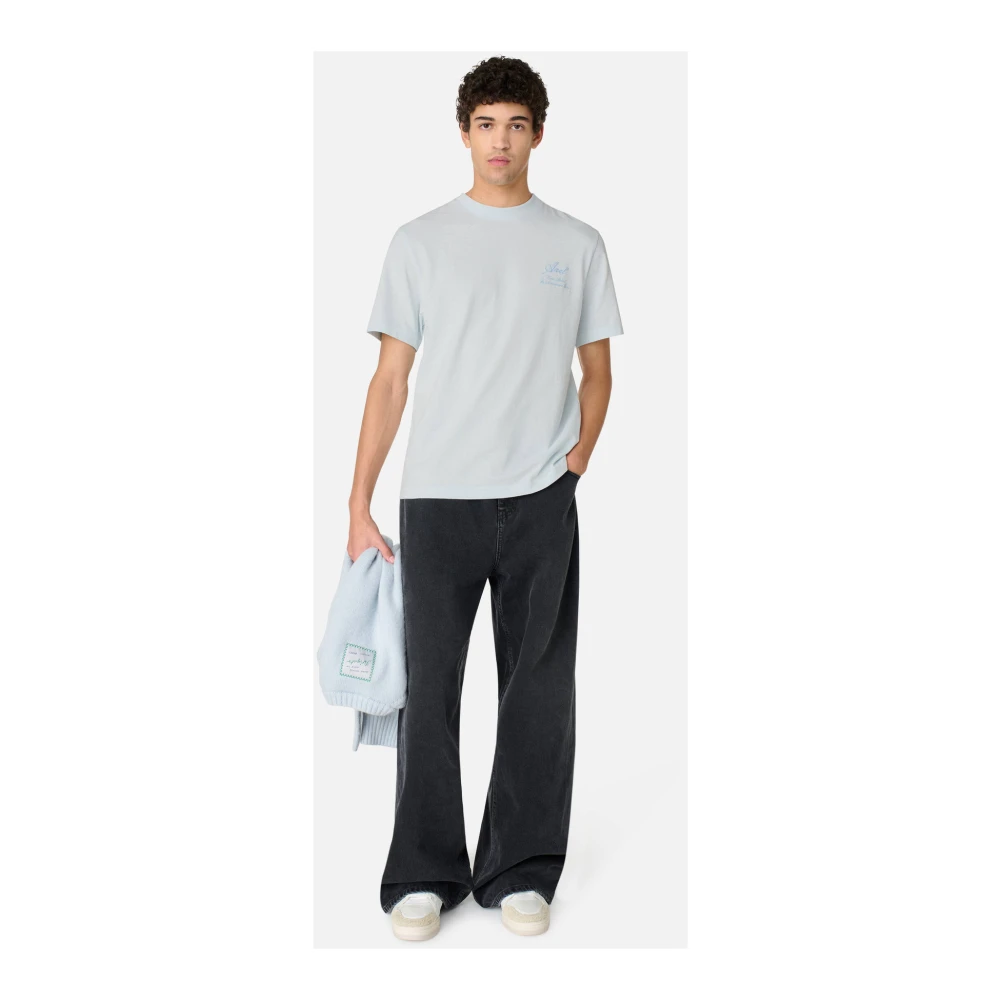 Axel Arigato Atelier T-Shirt Blue Heren