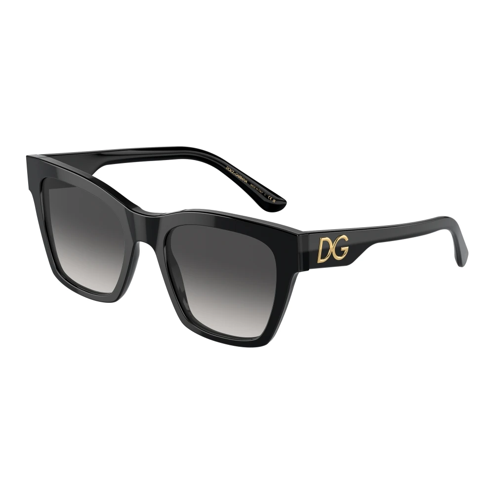 Dolce & Gabbana Women's Black Square Acetate Sunglasses