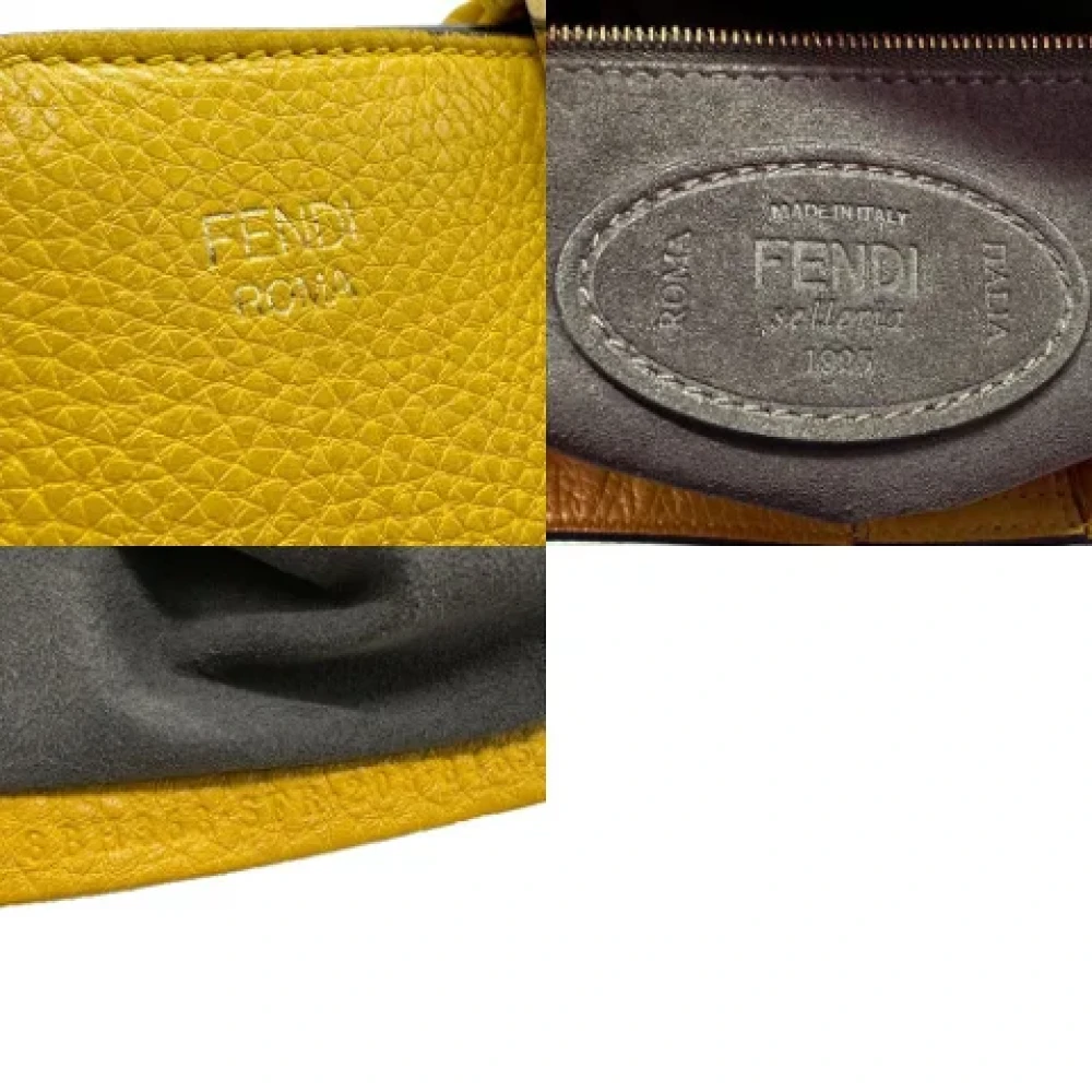 Fendi Vintage Pre-owned Leather fendi-bags Yellow Dames