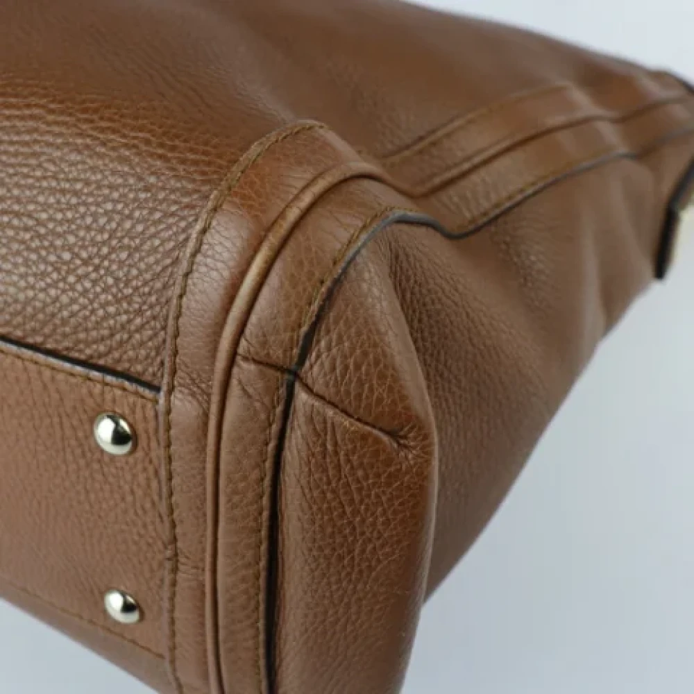 Gucci Vintage Pre-owned Fabric gucci-bags Brown Dames