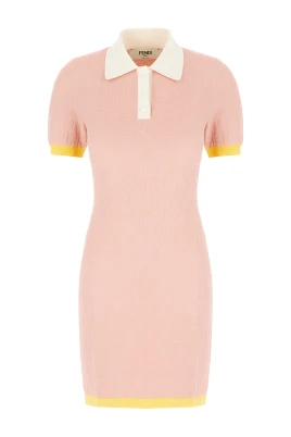 Allover FF Motif Short Dress