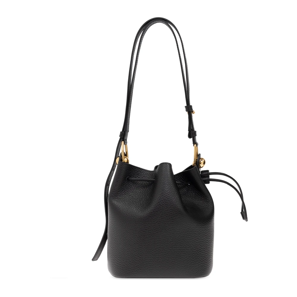 Furla Axelväska Sfera Mini typ hink Black, Dam