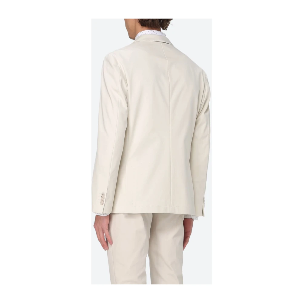 Hugo Boss Stretch katoenen jersey jas White Heren