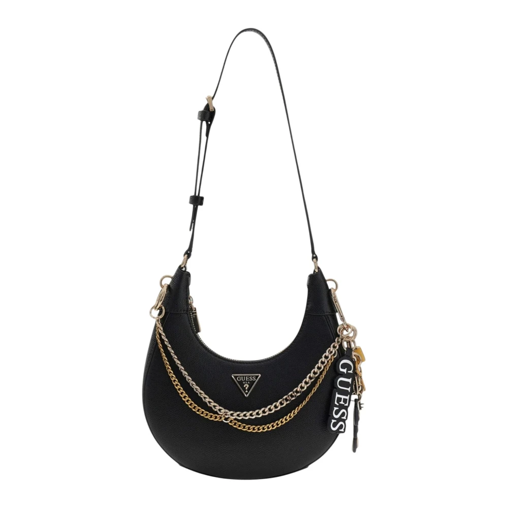 Guess Women's Black Shoulder Bags, One Size, Davina Shoulder Bag