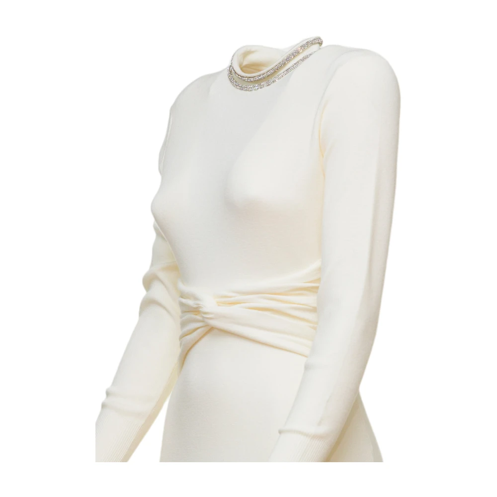 Nenette Serpentine Knoop Top Beige Dames