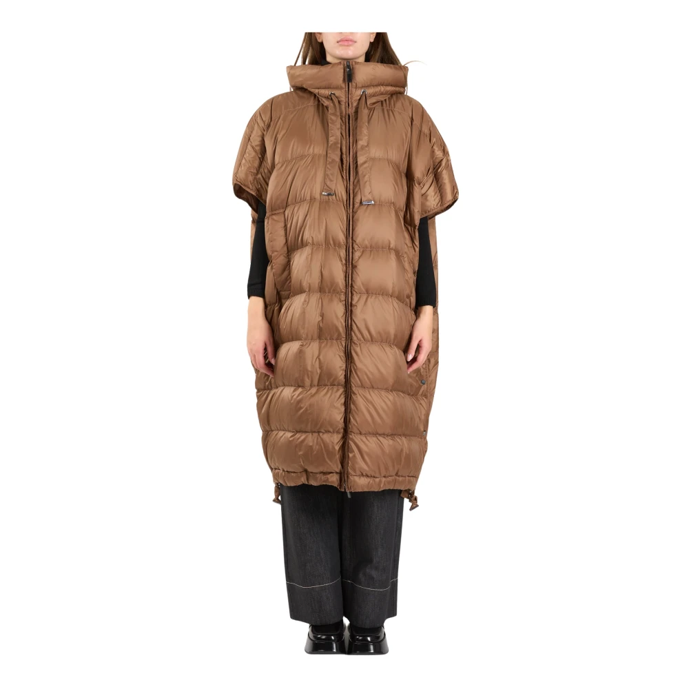 Max Mara Waterafstotende Donsjas Seica Model Brown Dames