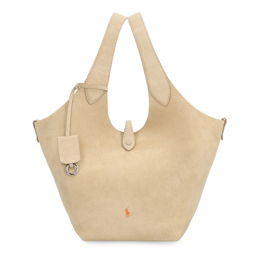 Polo Ralph Lauren Women's Beige Suede Bucket Bag - Shopping Bags - One Size - Bags