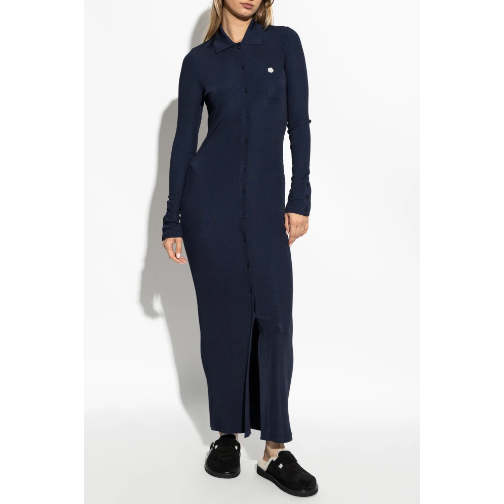 Kenzo Jurk met polokraag Blue Dames