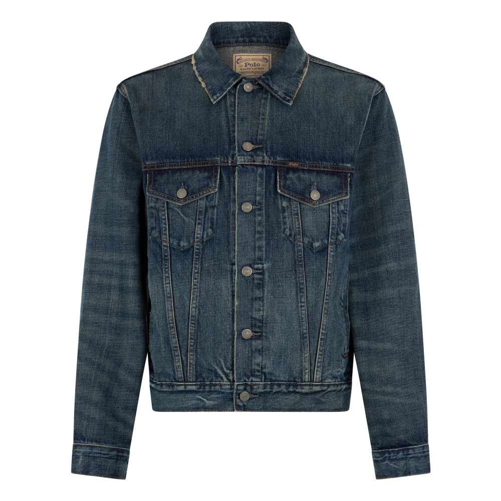 Polo Ralph Lauren Men's Blue Denim Jackets, M, Short Denim Jacket