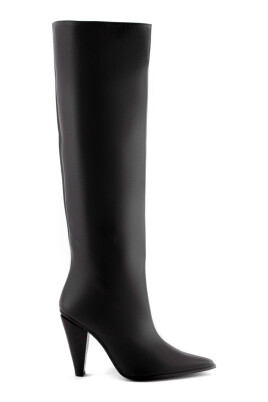 black-leather-high-heel-pointed-boots