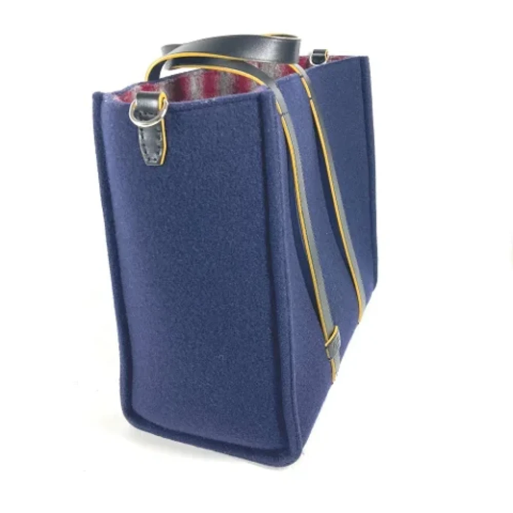 Fendi Vintage Pre-owned Wool fendi-bags Blue Dames