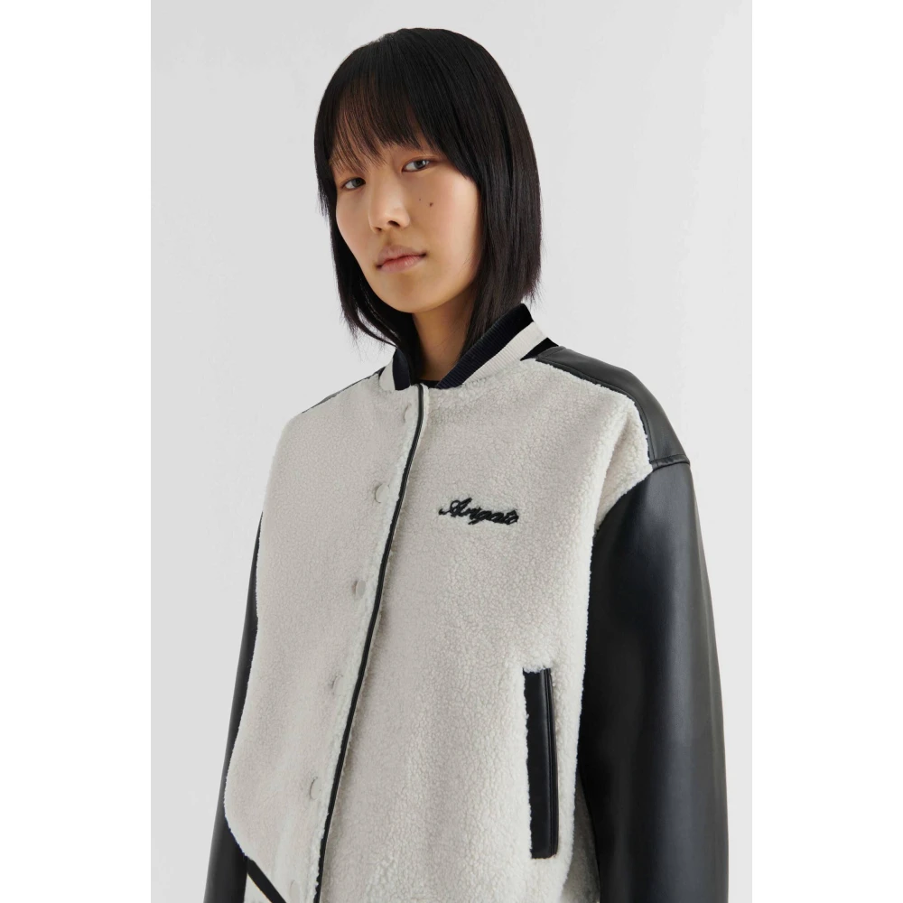 Axel Arigato Saul Varsity Jacket White Dames