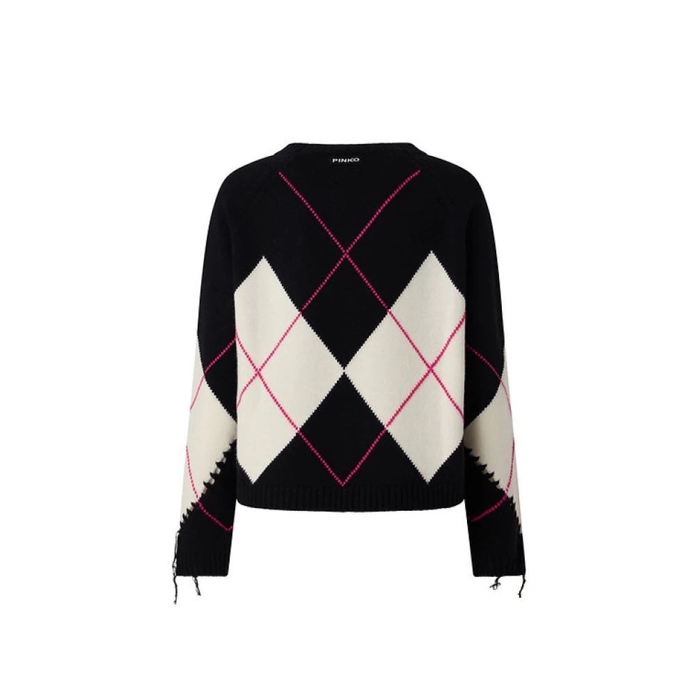 Pinko Donna Nero - Maglia Girocollo - Knitwear - S - Immagine 6