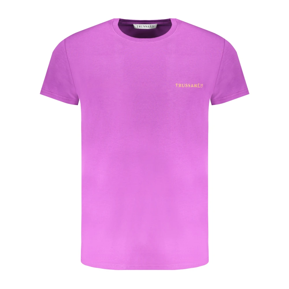Trussardi Paarse Heren T-shirt Korte Mouwen Purple Heren