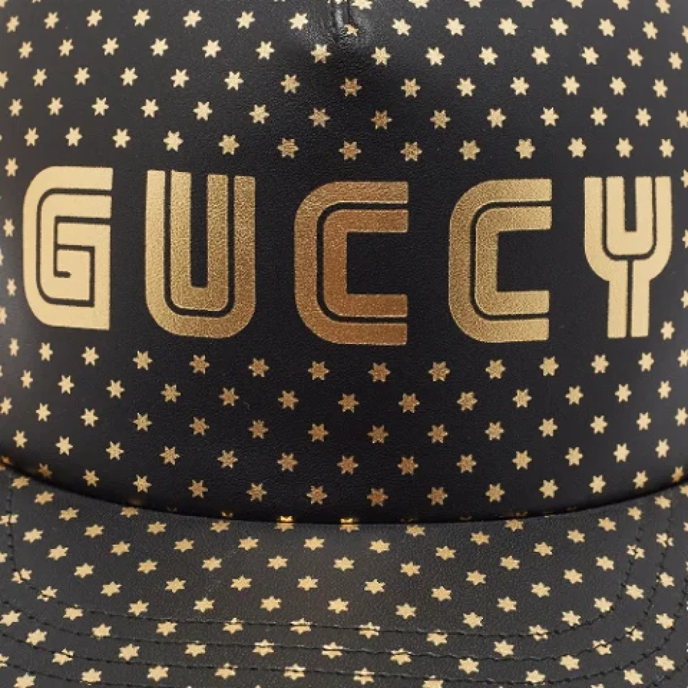 Gucci Vintage Pre-owned Nylon hats Black Dames