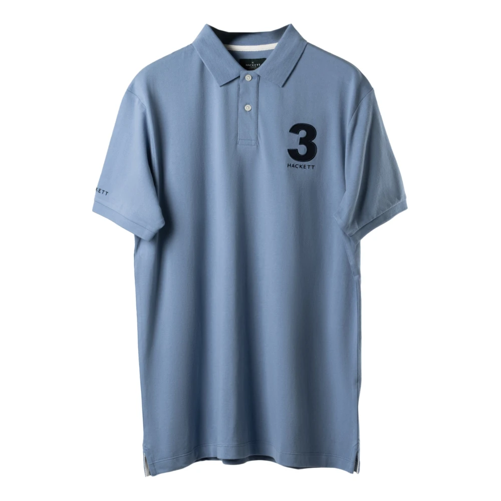 Hackett Heritage Number Polo Shirt Blue Heren