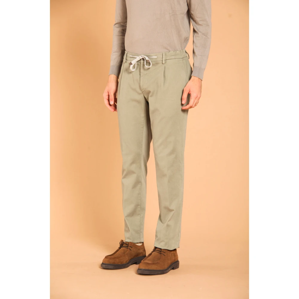 Mason's Groene City String Gabardine Chino's Green Heren