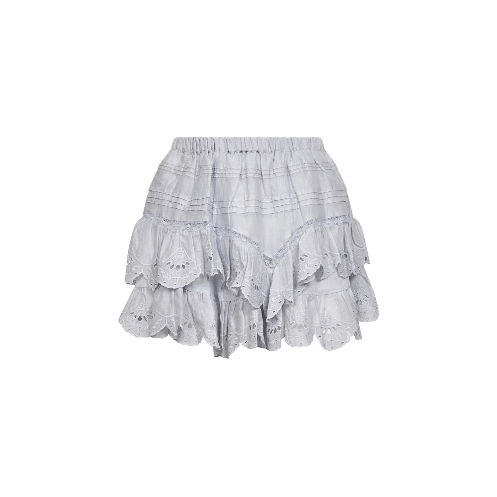 Marant Étoile Women's Blue Flounced Short Skirt
