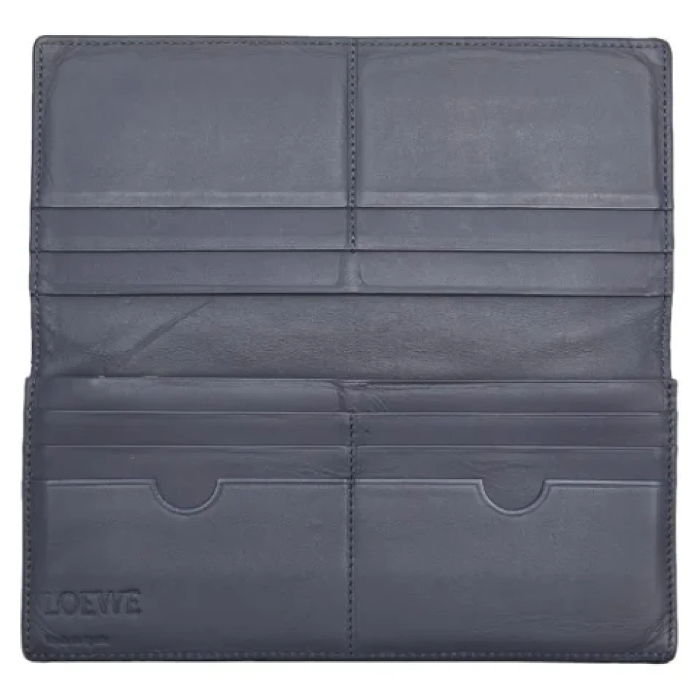 Loewe Pre-owned Leather wallets Black Dames