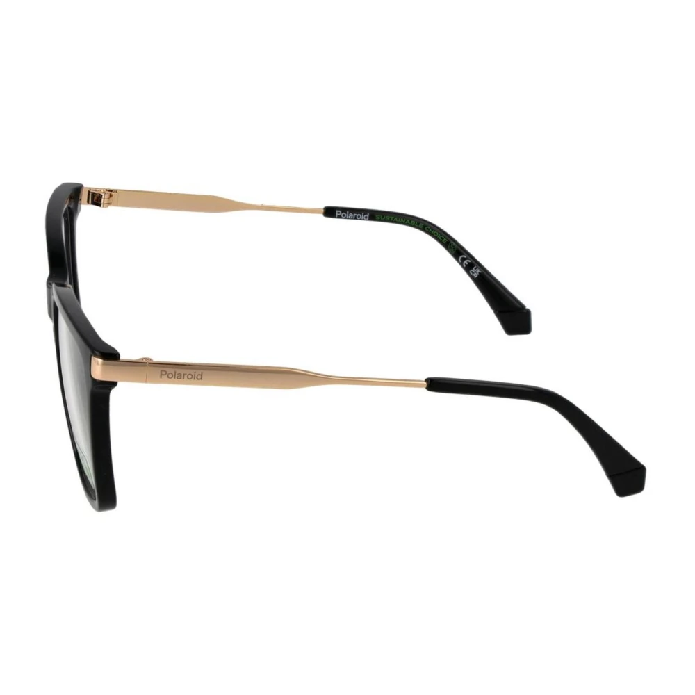 Polaroid Zwarte Vierkante Optische Montuur Eco Polyamide Black Unisex