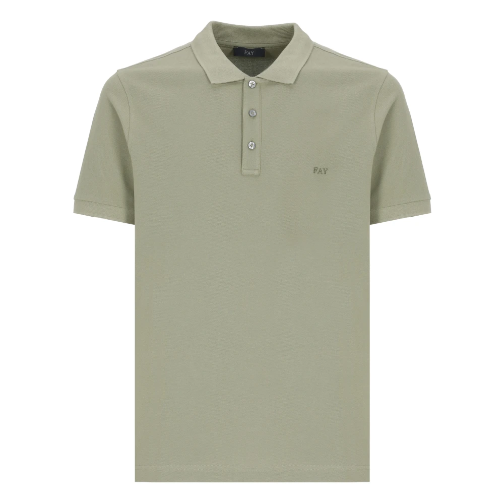 Fay - Tops > Polo Shirts - Green - Fay - Modalova