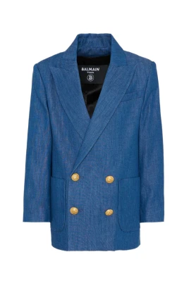 Double-breasted Button Blazer
