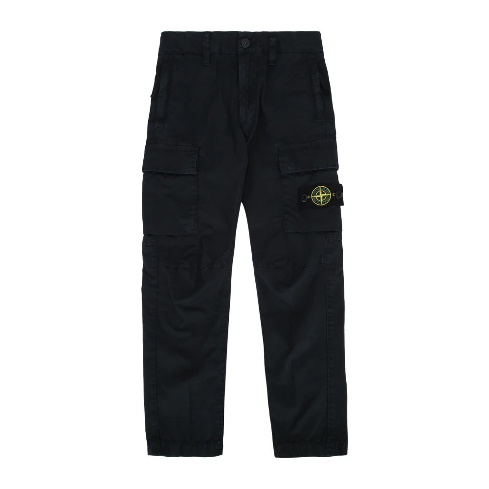 Stone Island Blue Trousers, Male, 6 Y, Trousers