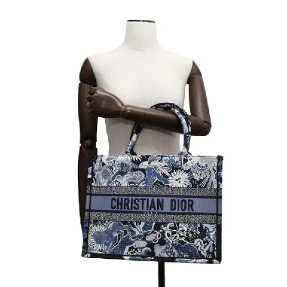 Dior Vintage Pre-owned Canvas totes Blue Dames