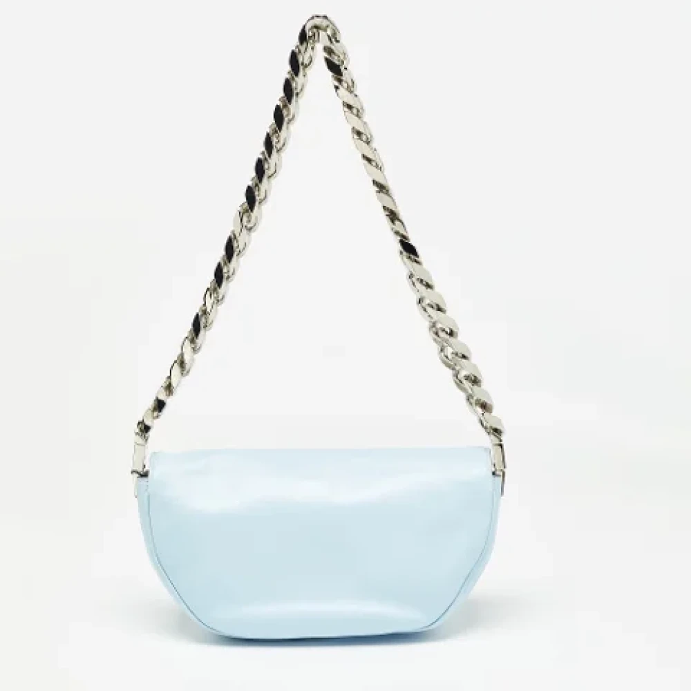 Burberry Vintage Pre-owned Leather shoulder-bags Blue Dames