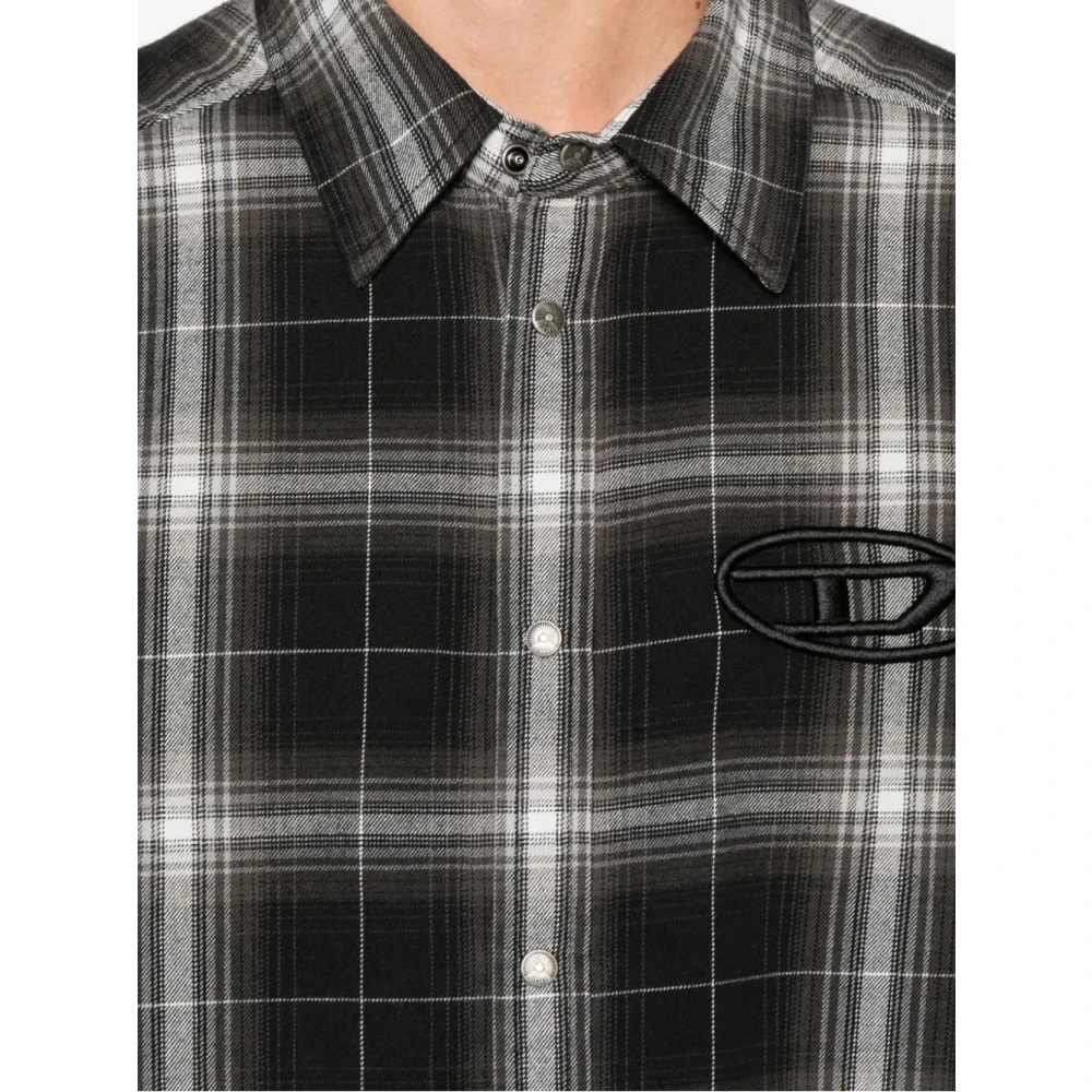 Diesel Stijlvolle S-simply-a Shirt in 9XX Black Heren
