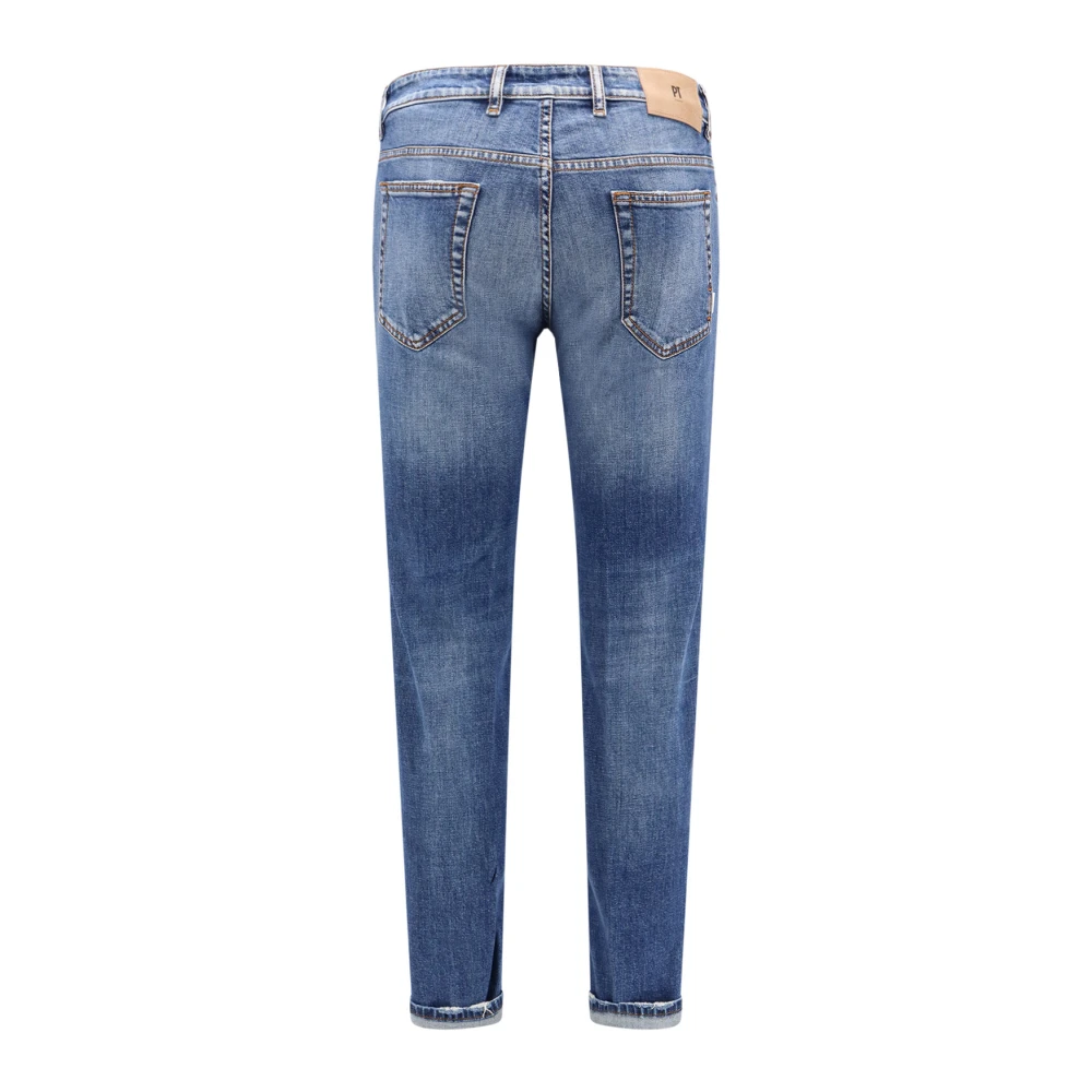 PT Torino Blauwe Jeans met knoopsluiting Blue Heren