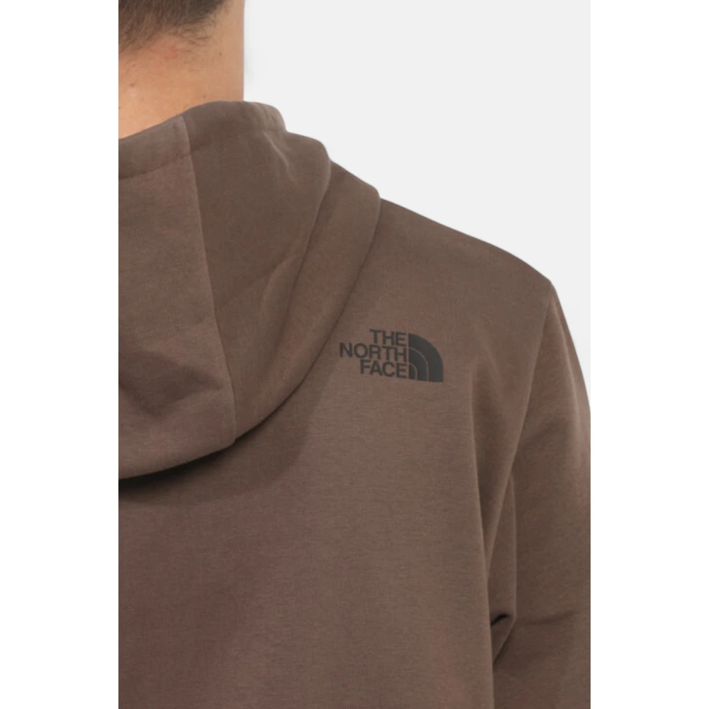 The North Face Hoodie met voorzak en logo Brown Heren