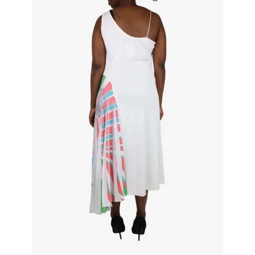 Emilio Pucci Pre-owned Polyester dresses White Dames