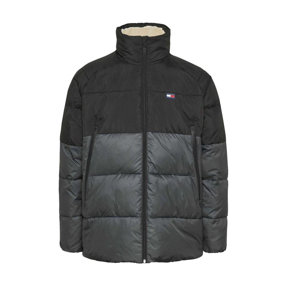 Tommy Jeans Stijlvolle Jas voor Mannen Black Heren
