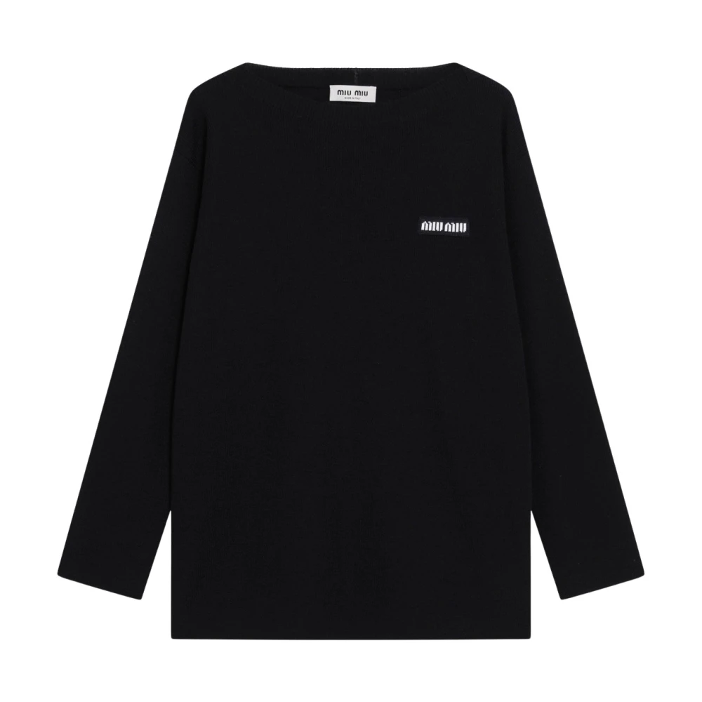 Miu Miu , Damen, Strickwaren, Schwarzk, S