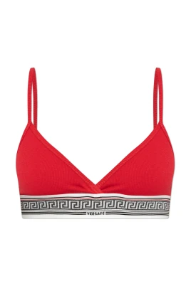 Ribbad Bralette i Bomullsjersey