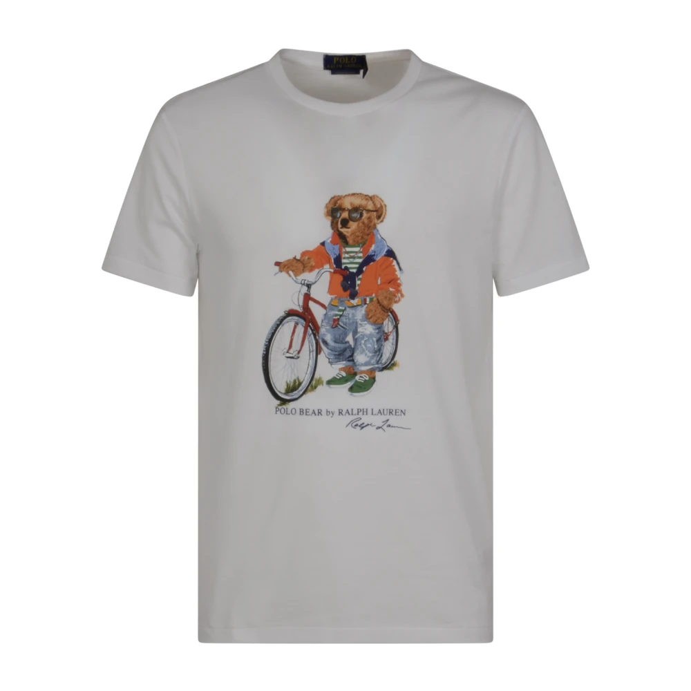 Polo Ralph Lauren Men's White T-Shirts, M, Knit T-Shirt