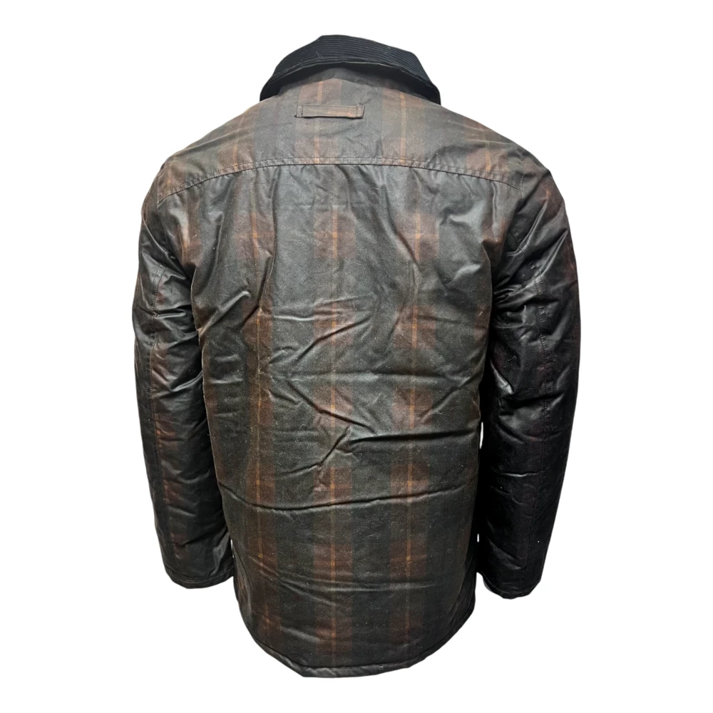 Brixtol Textiles Bruin Tartan Gewaxte Jas Curtis Brown Heren