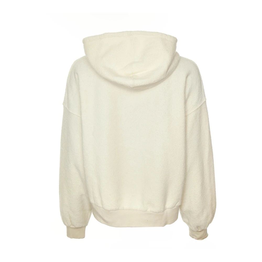 American vintage Kangoeroezak hoodie sweatshirt White Heren
