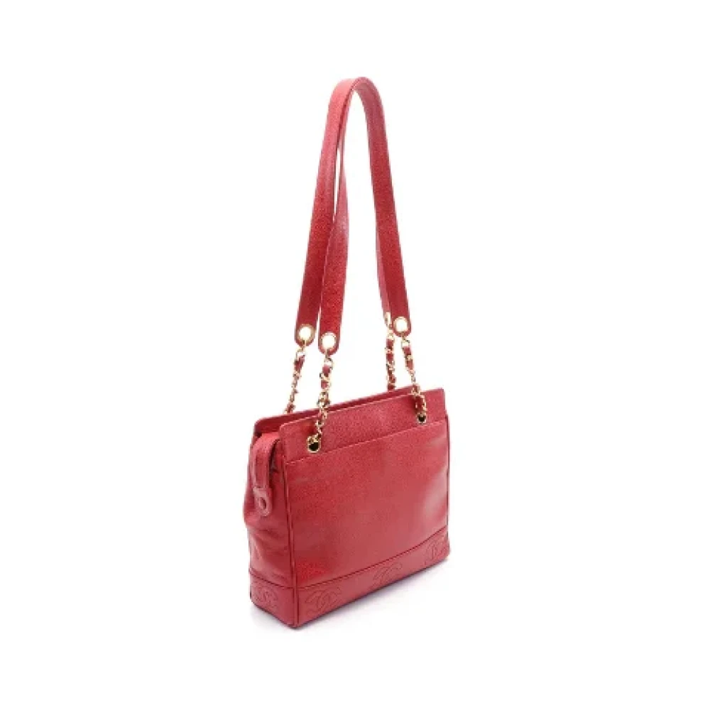 Chanel Vintage Pre-owned Leather crossbody-bags Red Dames