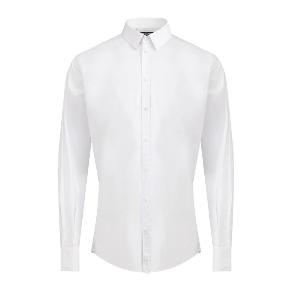 Dolce & Gabbana Men's White Cotton Shirt For