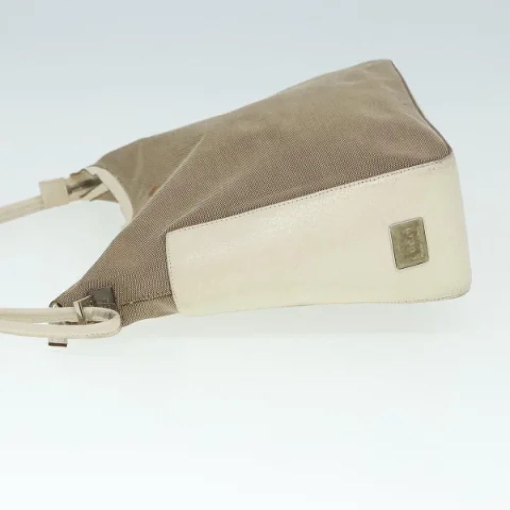 Gucci Vintage Pre-owned Canvas handbags Beige Dames