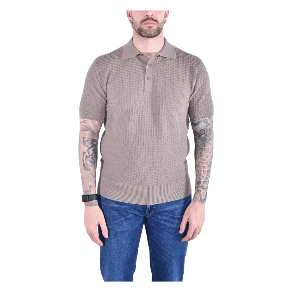 Kangra Men's Brown Polo Shirts, L, Polo Shirts