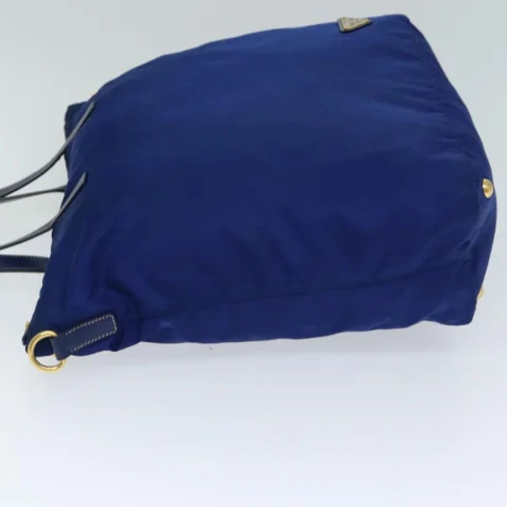 Prada Vintage Pre-owned Nylon totes Blue Dames